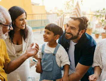 Party in Schwarz-Weiß